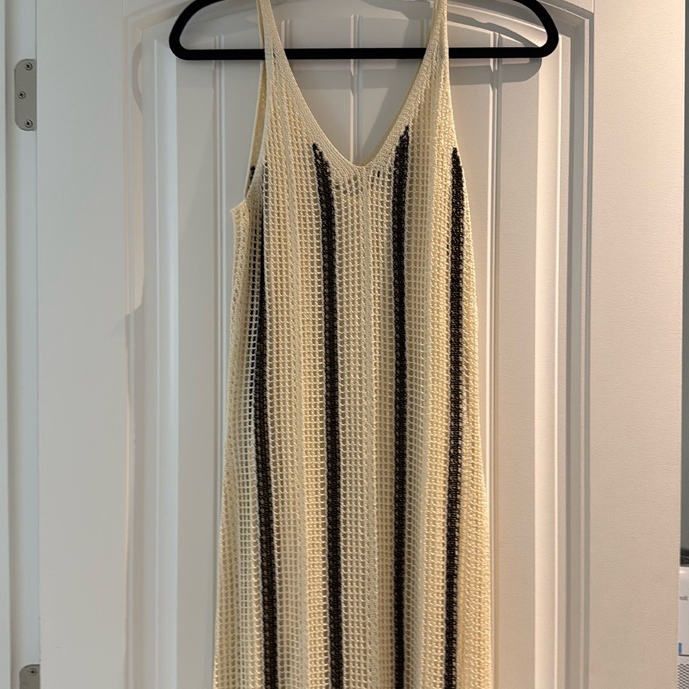 a new day Cream and Black Knit Dress